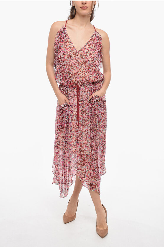 Shop Isabel Marant Etoile Ruffled Fadelo Dress With Lace-up Detail