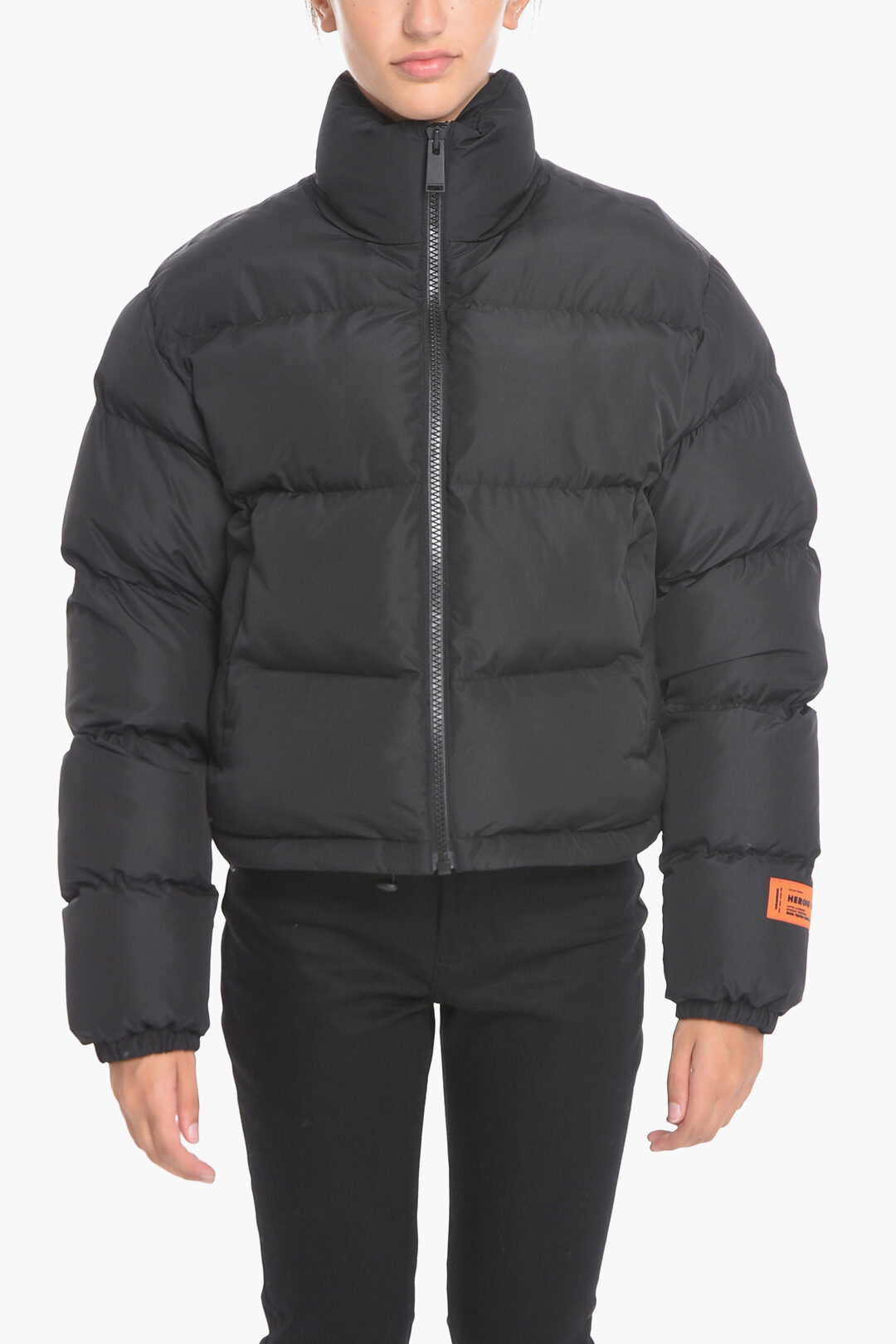 Heron Preston EX-RAY Nylon Puffer Jacket with Waist Drawstring 