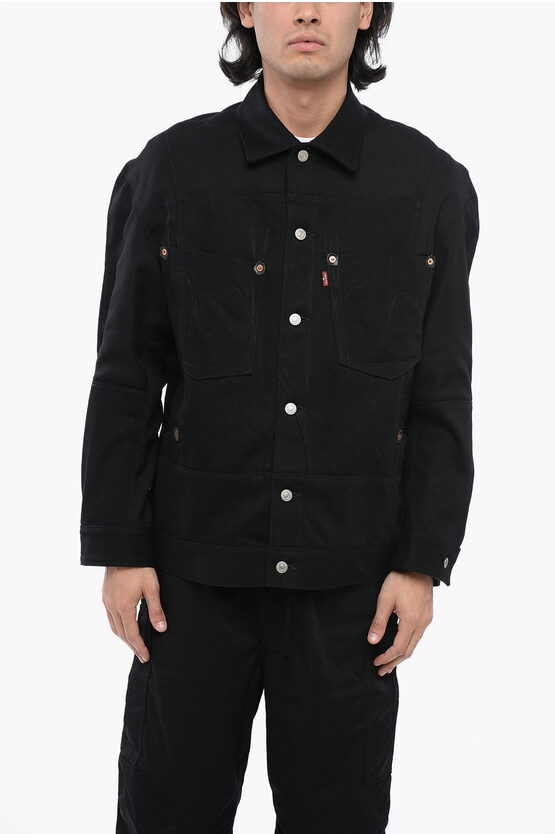 Shop Junya Watanabe Eye Cotton Saharan Overshirt