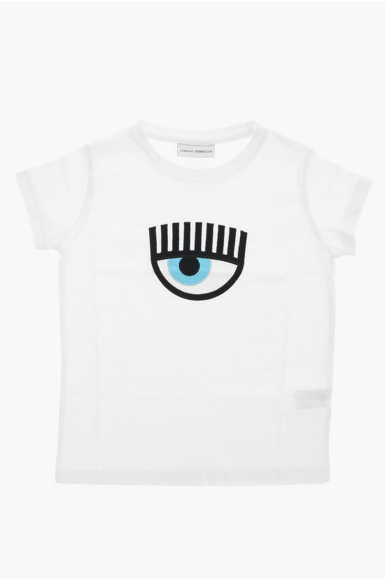 Chiara Ferragni Eye Embroidered T-shirt