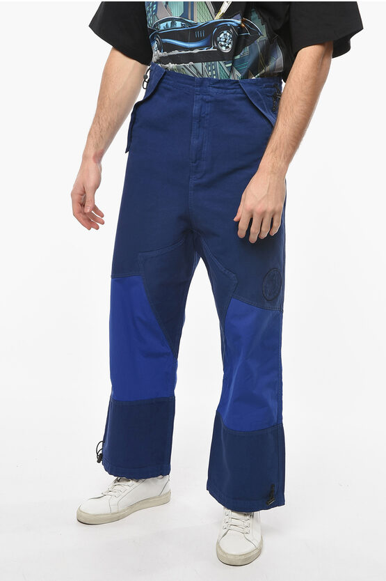 Loewe Eye Loewe Nature Wide Leg Trousers With Flap Pockets And Eye