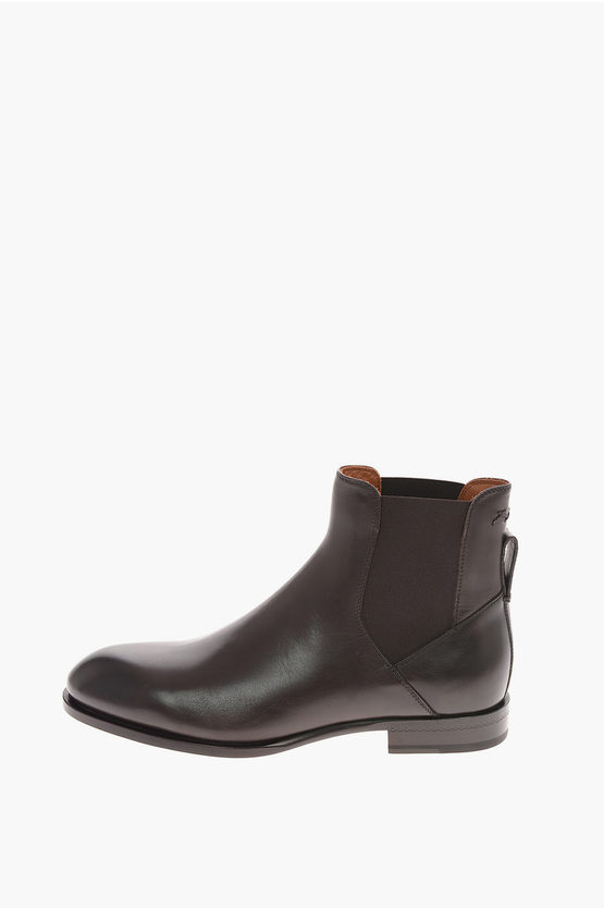 Ermenegildo Zegna EZ COUTURE Leather Chelsea VIENNA BLAKE Ankle Boots ...