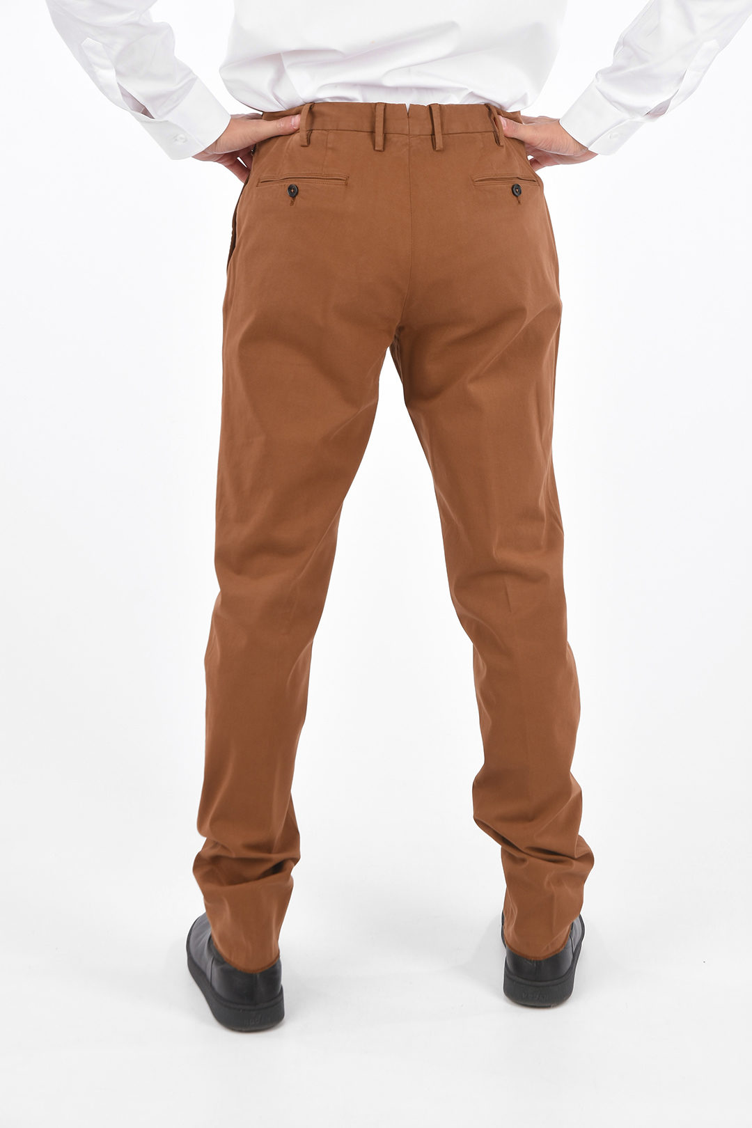Lemaire | Twisted Belted Cotton-twill Trousers | Mens | Brown |  MILANSTYLE.COM
