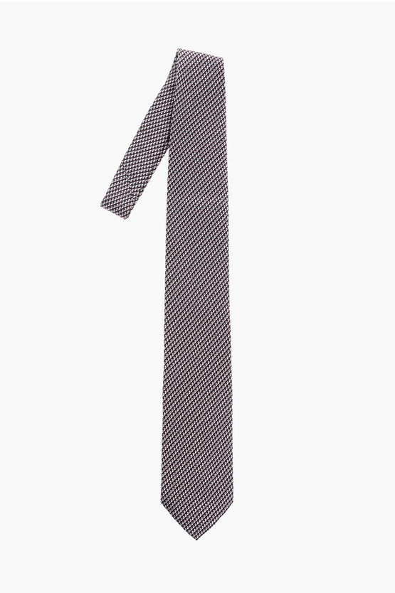 Ermenegildo Zegna Ez Tailoring Silk Tie In White