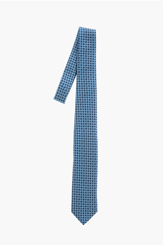 Ermenegildo Zegna Ez Tailoring Silk Tie In Blue