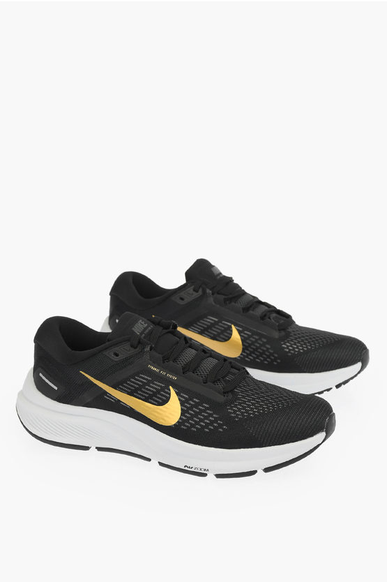 Nike Fabric Air Zoom Structure 24 Sneakers In Black