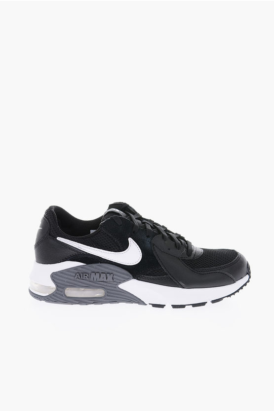 Nike Fabric And Leather Air Max Excee Sneakers In Black
