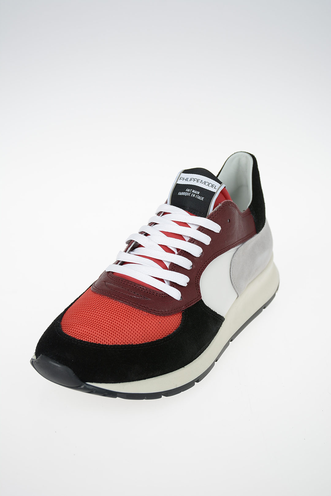 Philippe Model Paris Fabric and Leather Sneakers men Outlet