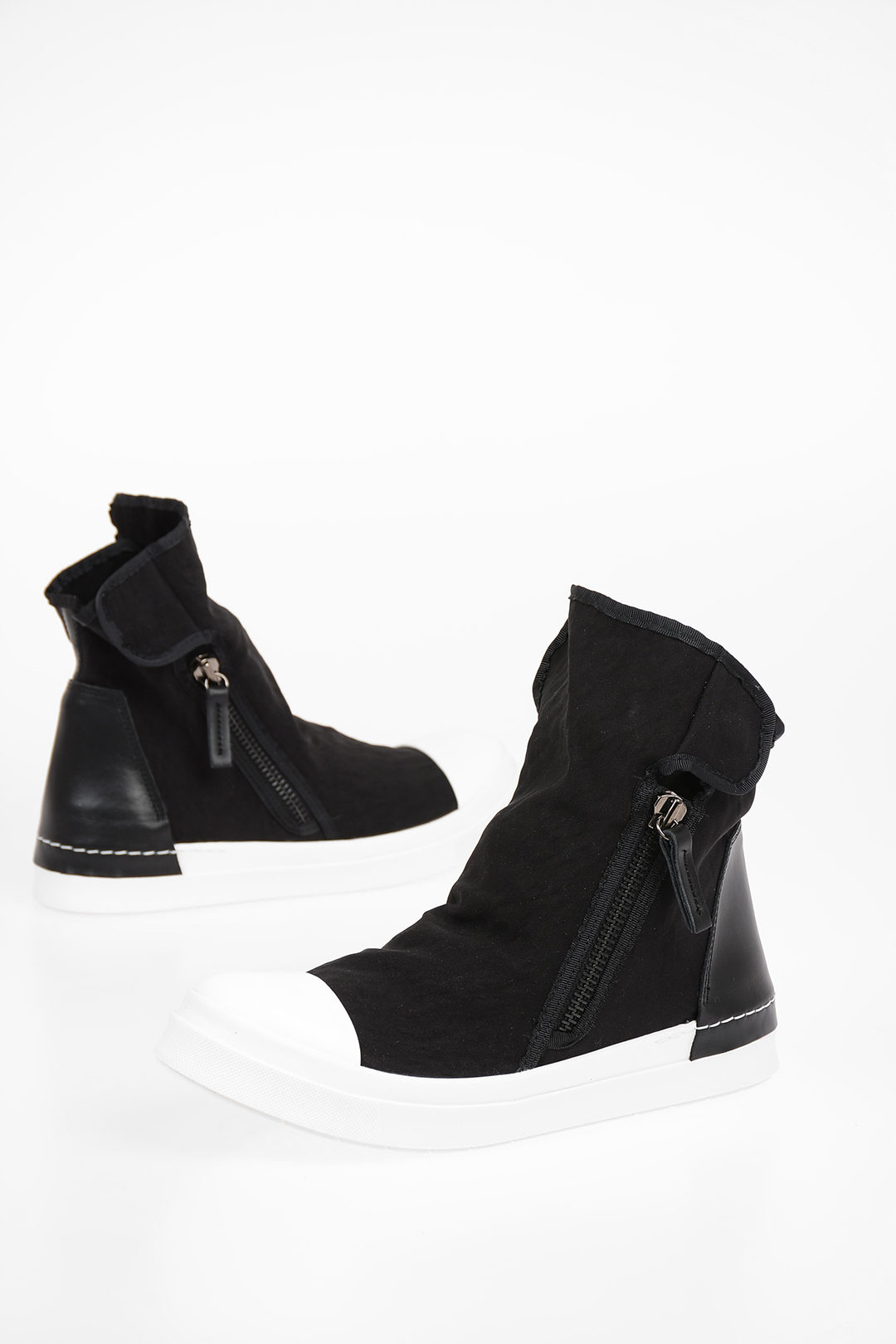 fabric high top sneakers