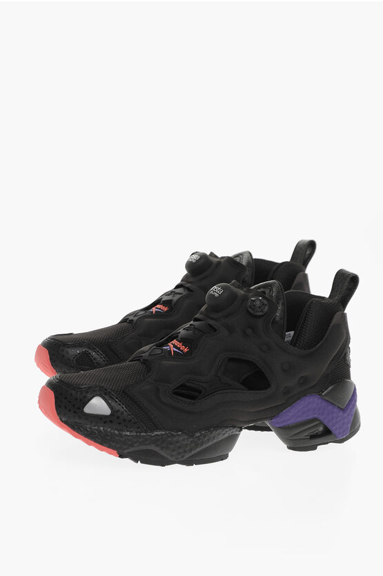 Reebok Fabric Instapump Fury 95 Sneakers With Cut-out Details In White