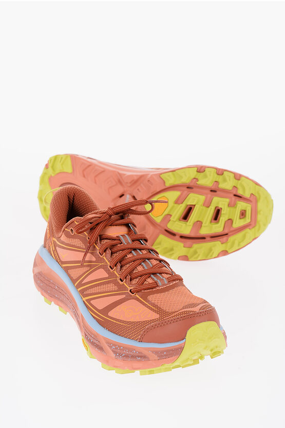 Hoka One One Fabric Mafate Speed2 Low-top Sneakers With Vibram Sole In Multi