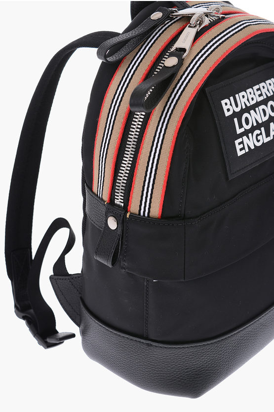Check Nylon Backpack in Sand - Children | Burberry® Official
