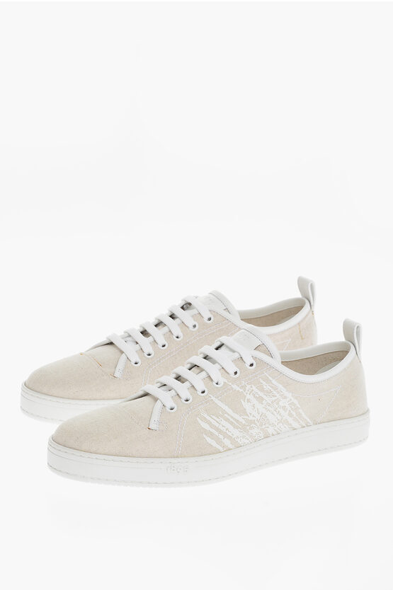 Berluti Fabric Palermo 2 Low Top Trainers In Pink