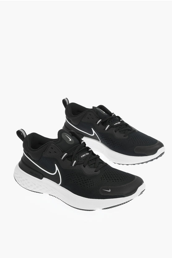 Nike Fabric React Miler 2 Sneakers In Black