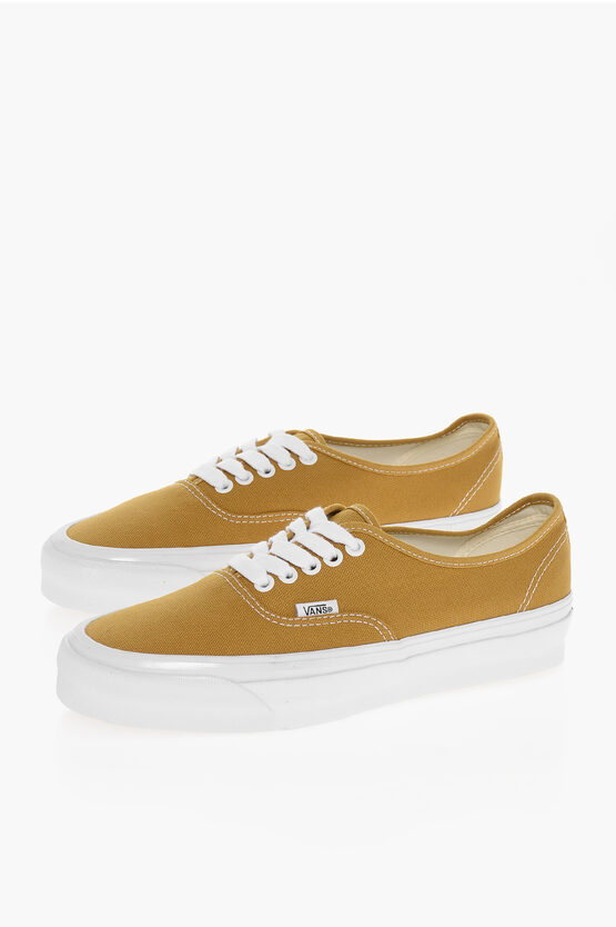 Vans Fabric Reissue 44 Low Top Sneakers With Contrasting Laces In Brown