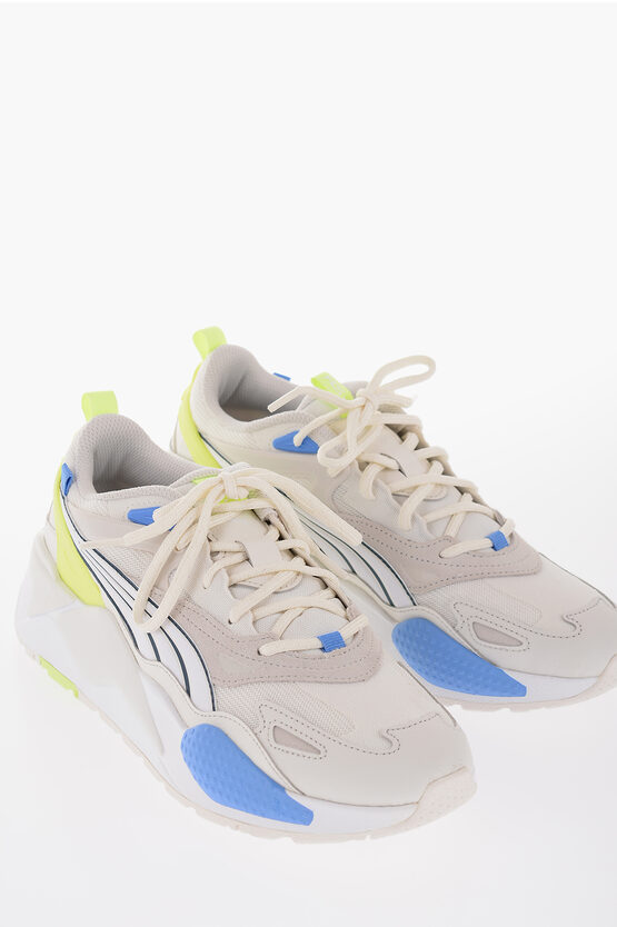 Puma Fabric Rs-x Efekt Turbo Low Top Trainers With Contrasting De In White