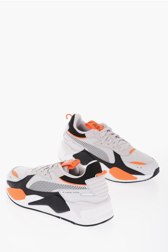 PUMA FABRIC RS-X GEEK LOW TOP SNEAKERS WITH CONTRASTING DETAILS