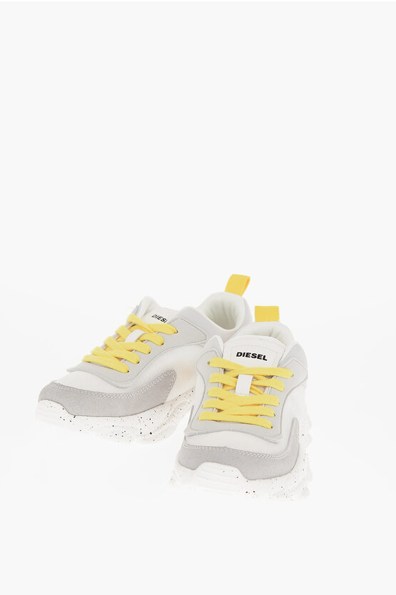 Diesel Fabric S-serendipity Low-top Trainers With Contrast Laces In White