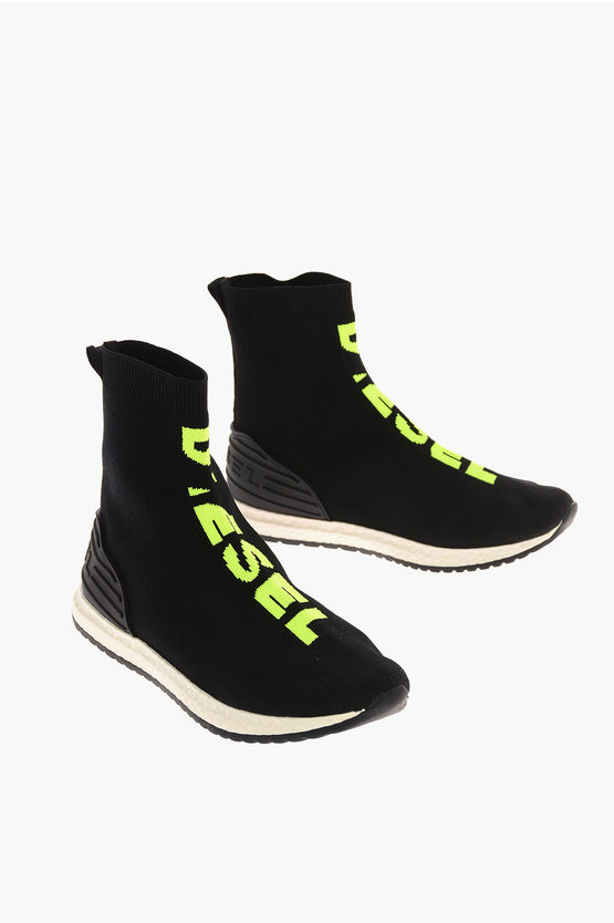 Diesel Kids Fabric SLIP ON 04 MID SOCK YO Sneaker unisex children