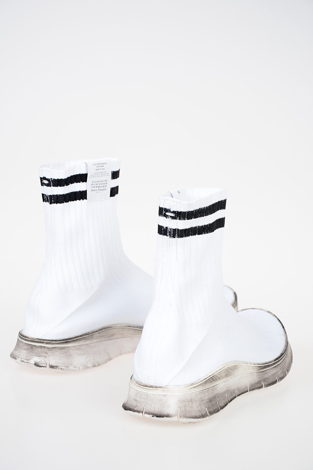 white sock sneakers
