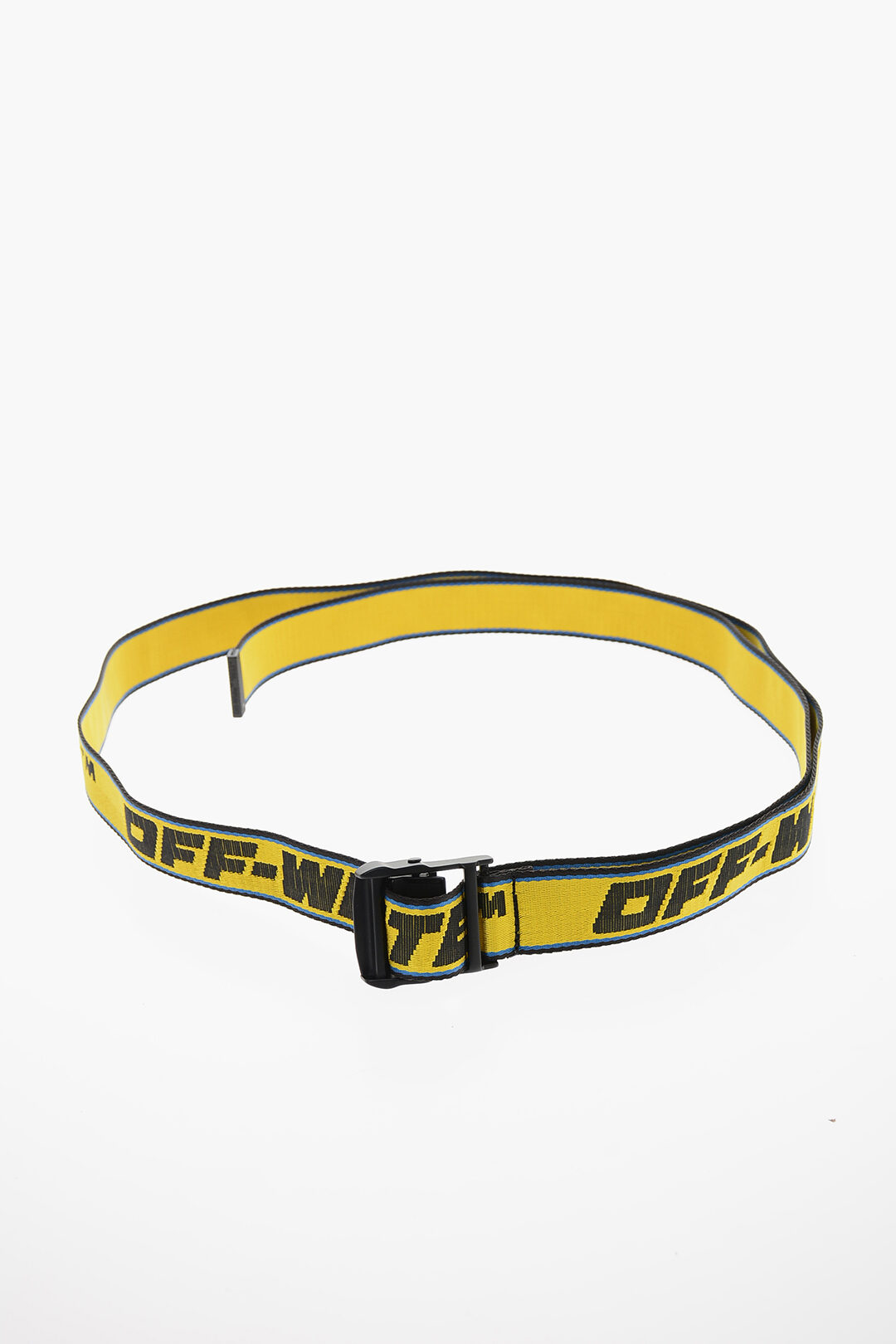 Off-White Yellow/Black Industrial Logo Belt - Men from