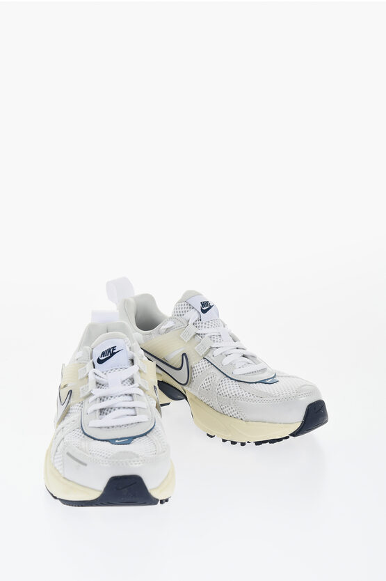 Nike Fabric V2k Run Low-top Sneakers With Rubber Detail
