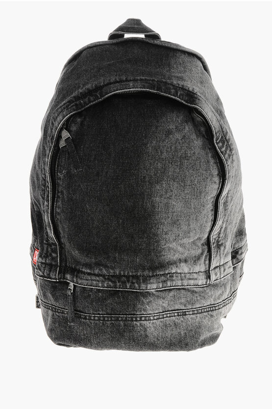 Diesel Faded Effect Denim Rave Backpack