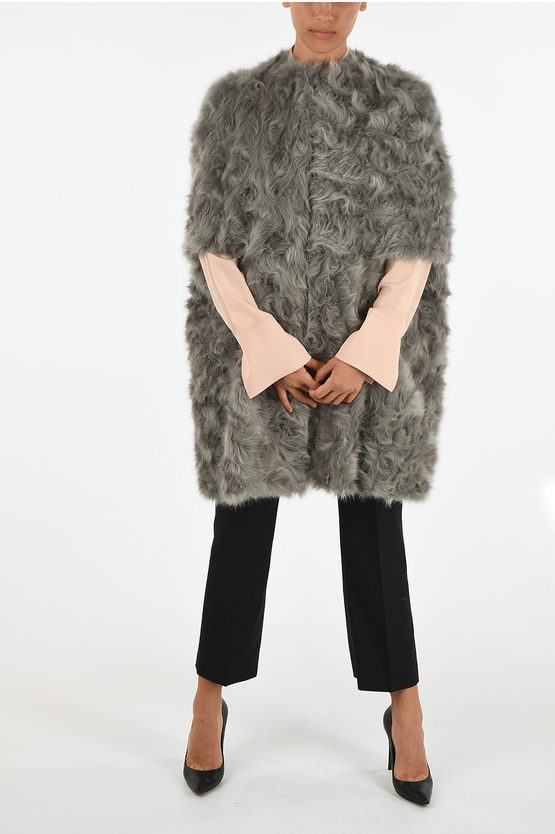 faux mink cape