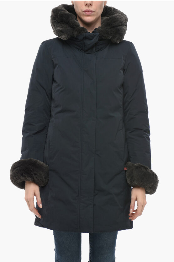 Shop Woolrich Faux-fur Luxury Boalder Coat