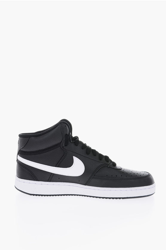 Nike faux leather COURT VISION MID sneakers men Glamood Outlet