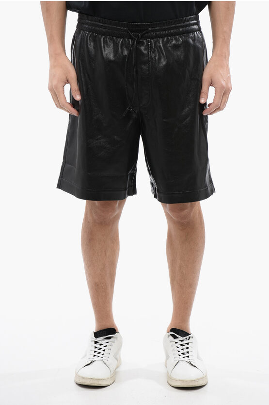 Nanushka Faux Leather Shorts