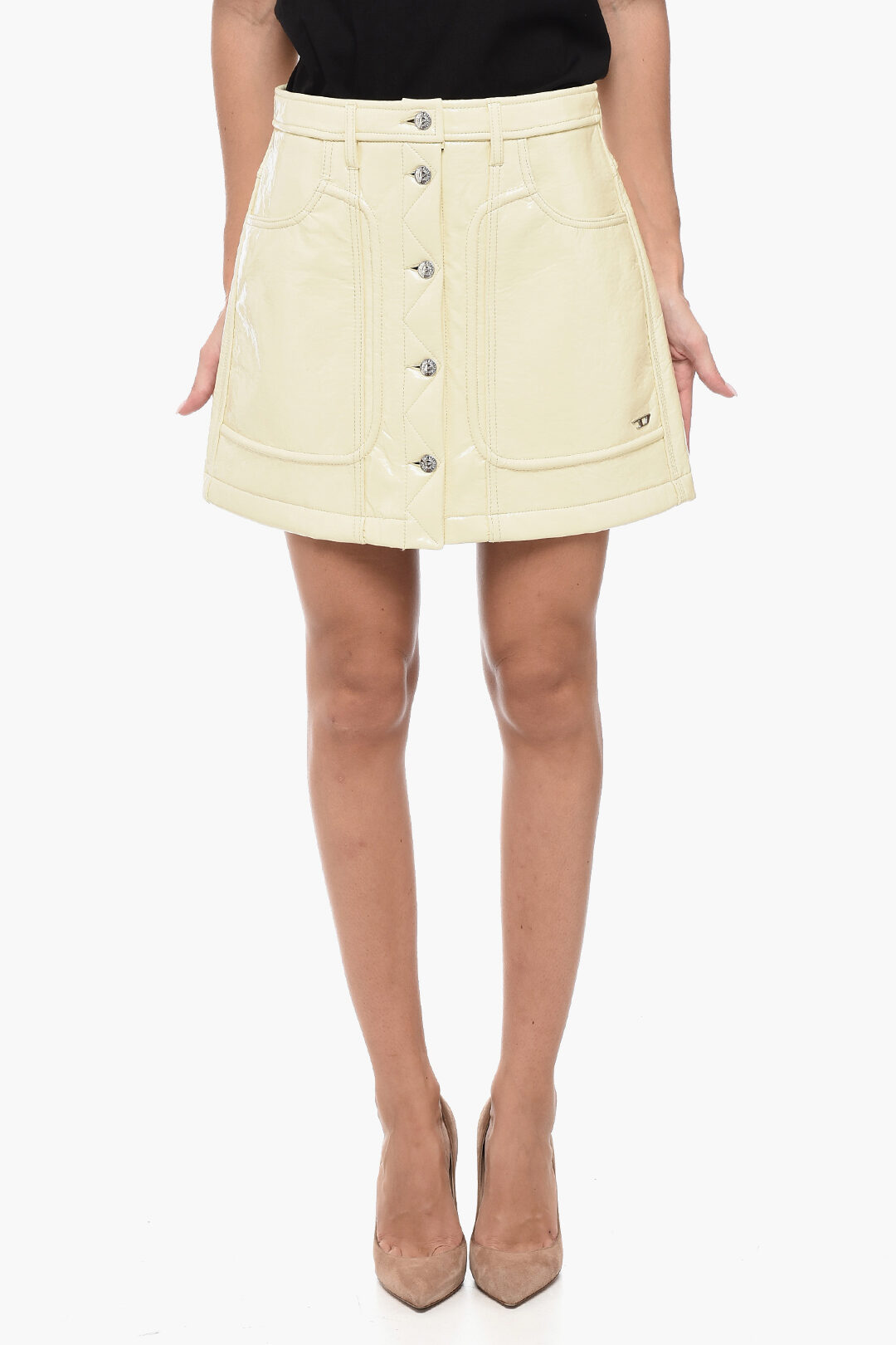 nylon long cargo skirt - nutellike | 60% - Asian Fashion