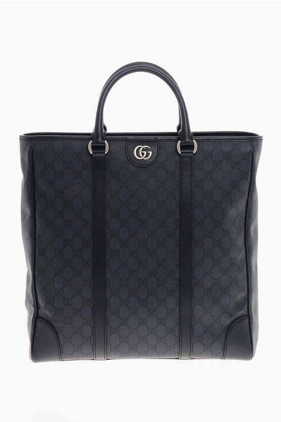 Gucci Faux Leather Ophidia Tote Bag With All-over Monogram