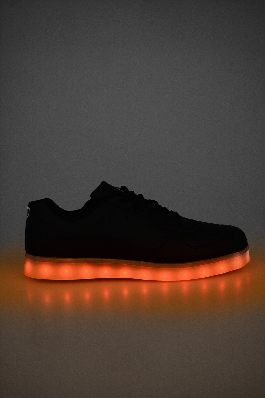 Wize and Ope faux leather sneakers with lights in the sole unisex men