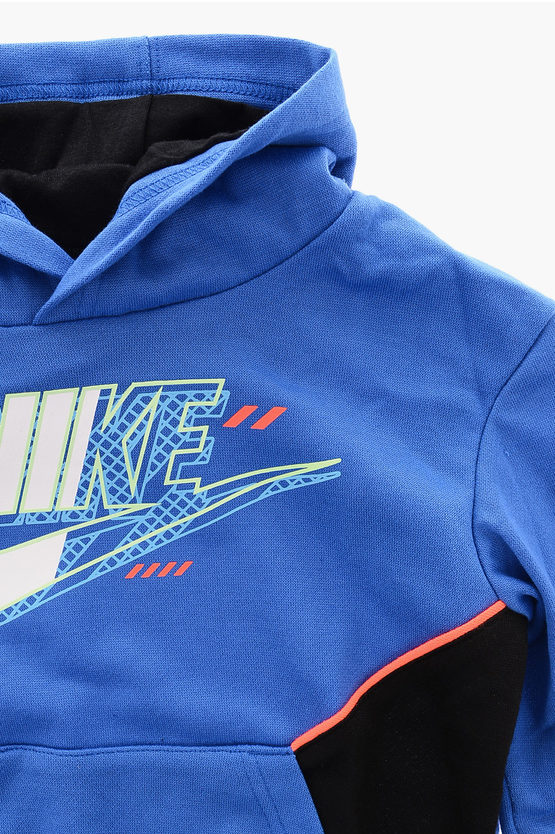 Felpa Bicolore con Stampa Logo Frontale