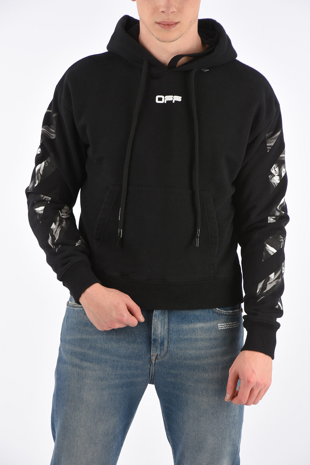 Caravaggio Felpa Felpa Off White Nuova Collezione Sweatshirt Felpe