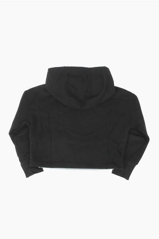 Felpa con Cappuccio e Ricamo Logo