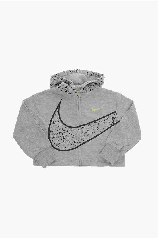 Felpa con Logo a Contrasto e Cappuccio