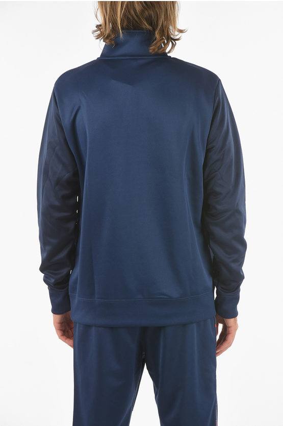 Felpa Con Mezza Zip E Maxi Tasca A Toppa