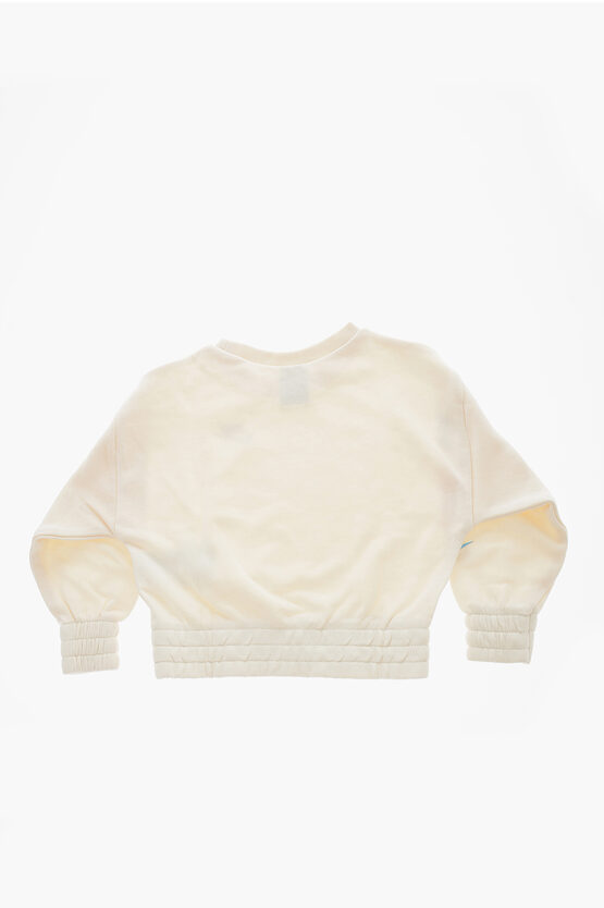 Felpa Girocollo con Banda Elastica sul Fondo