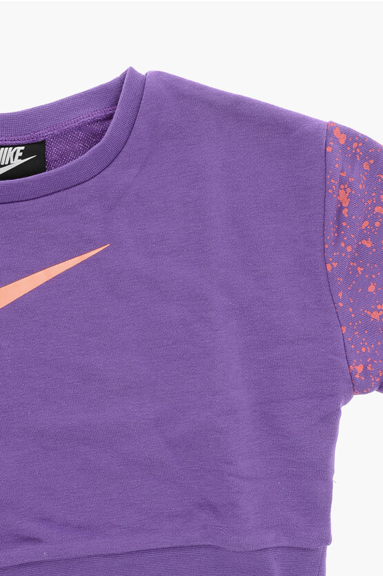 Felpa Girocollo con Logo Stampato