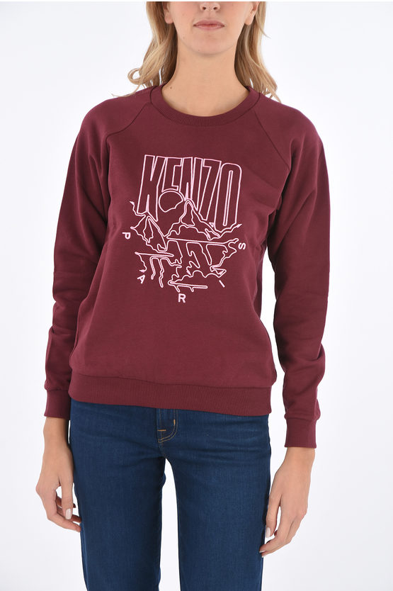 Kenzo felpa girocollo con ricamo donna Glamood Outlet
