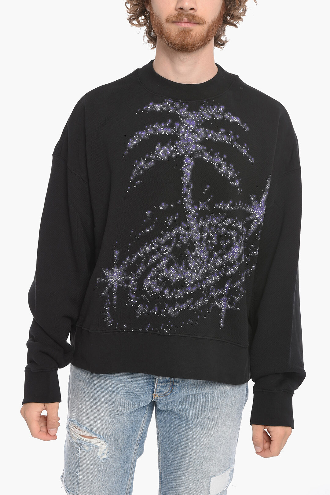 Felpa Completo Palm Angels Uomo Vestiti Palm Angels In Cotone Nero