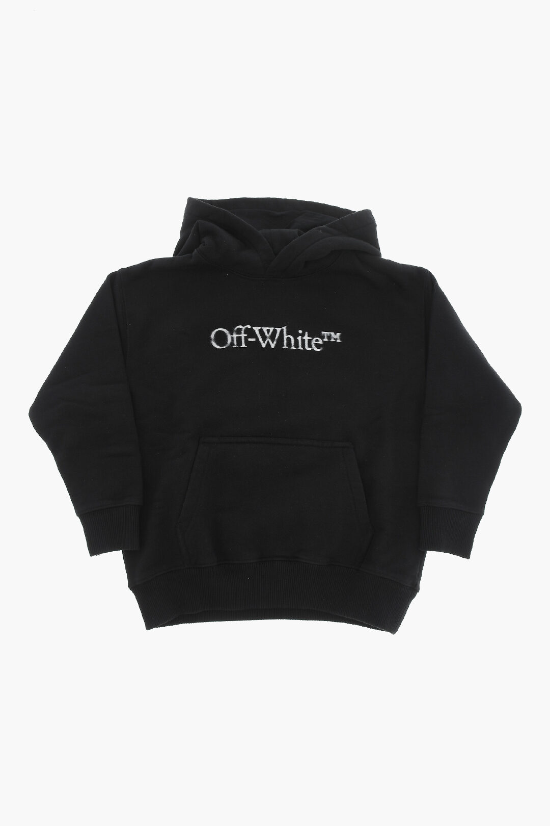 Off-White Kids Felpa Hoodie in Cotone con Stampa Logo unisex