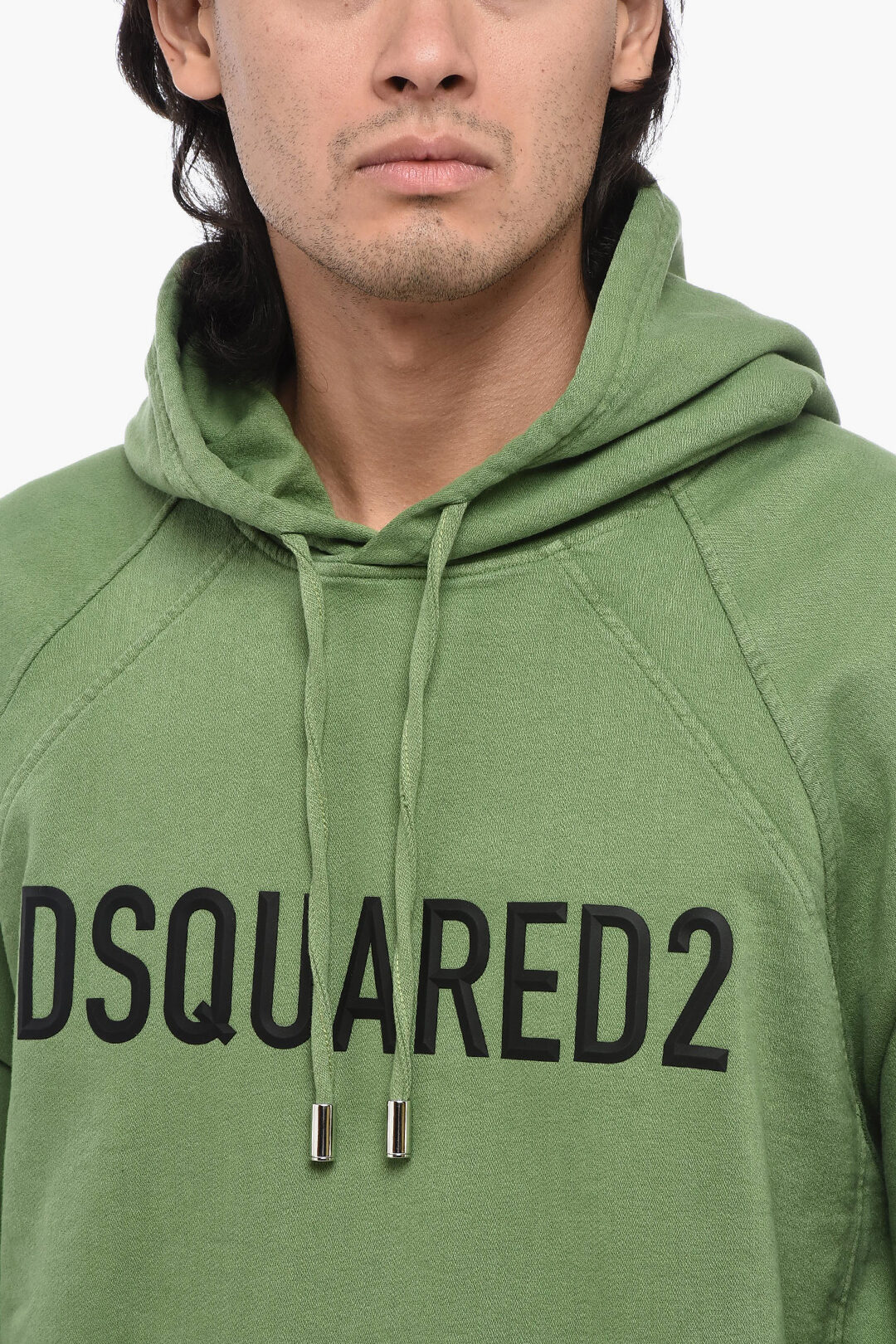 Hoodie Felpa Dsquared Verde Dsquared Donna Felpe Dsquared False