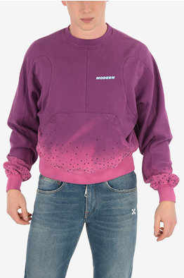 felpa viola off white