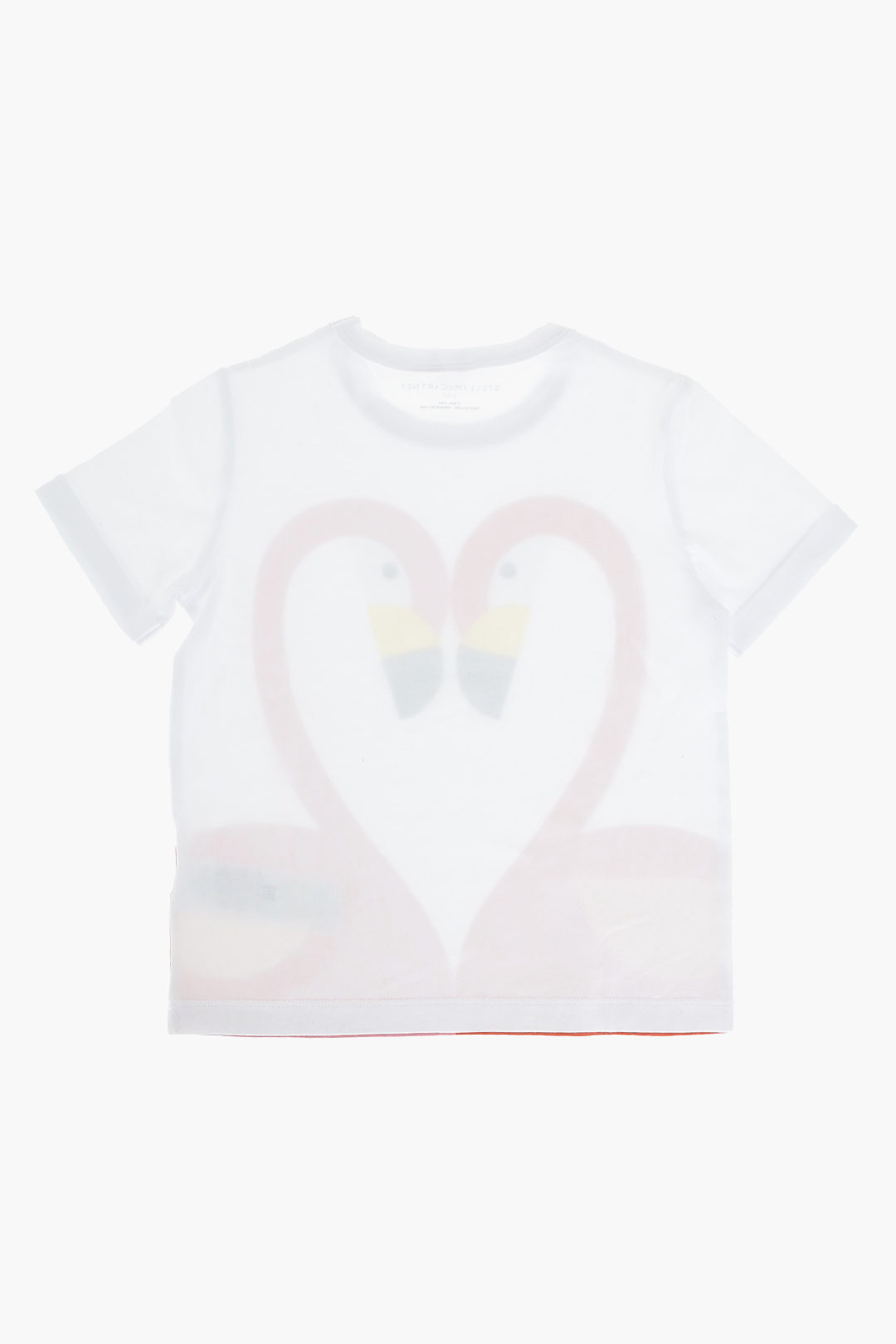 Stella McCartney Kids flamingos printed crew-neck t-shirt