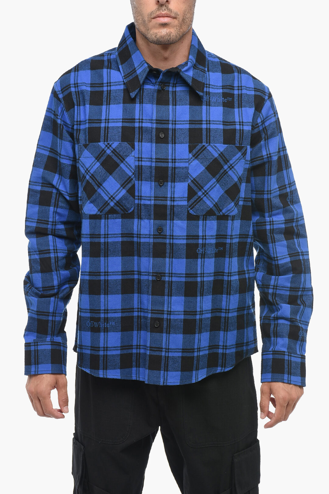 Flannel Shirt with Check Pattern