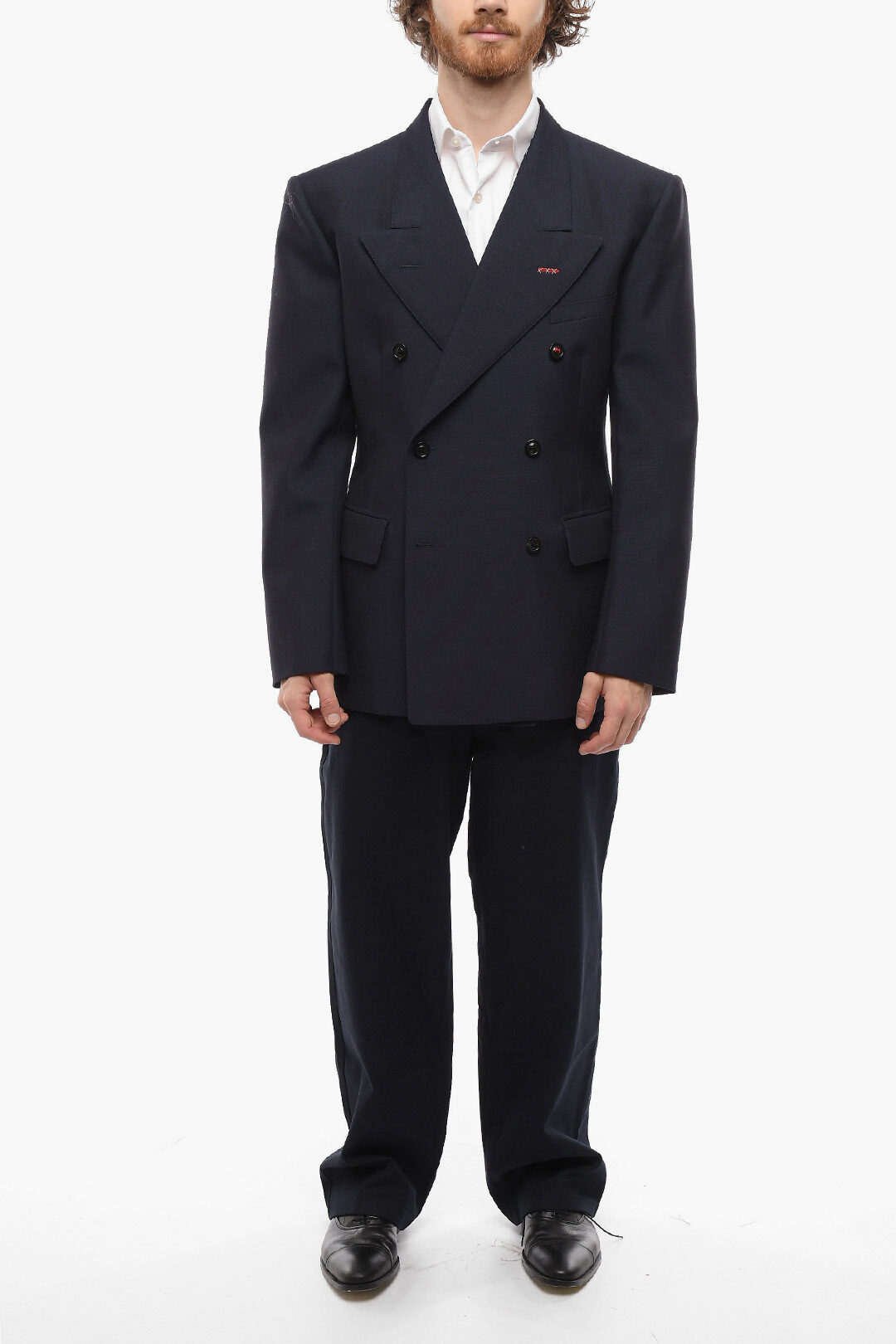 【関税&送料込】Maison Margiela Double-Breasted Jacket Maison Margiela double-breasted Mohair Blazer | Black | FARFETCH