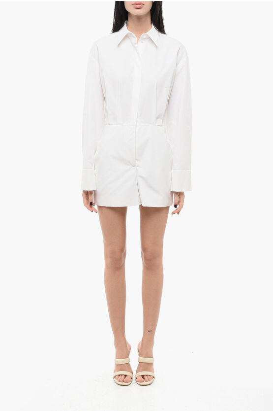 Valentino Flared Chemisier Dress With Hidden Placket